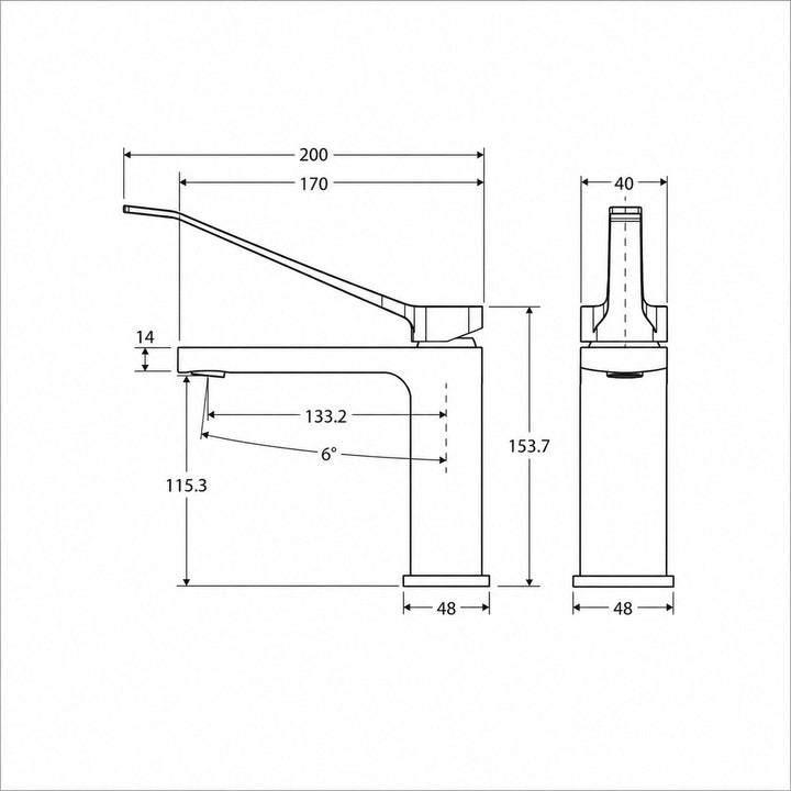 Tono Care Short Basin Mixer