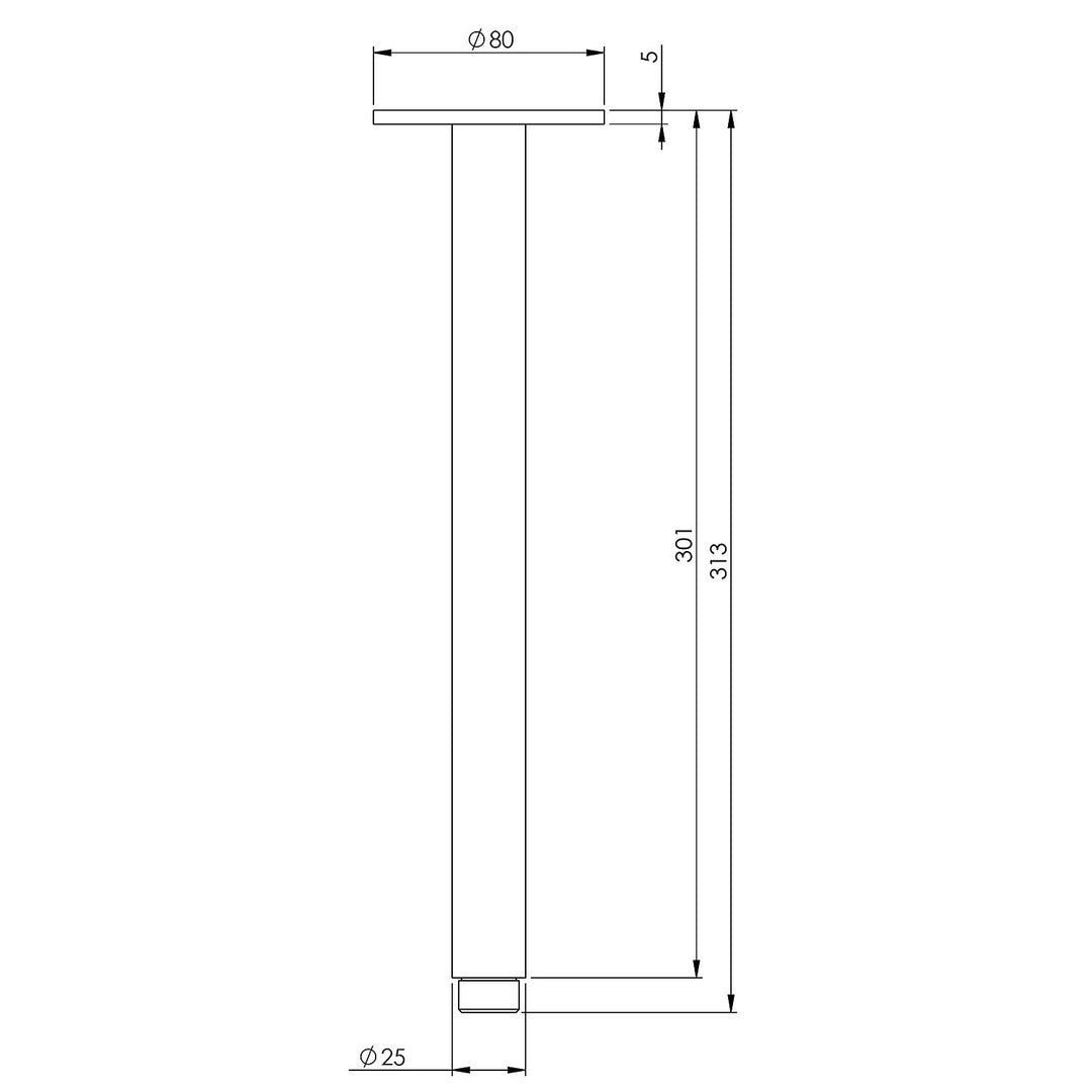 Vivid Ceiling Arm 300-500mm