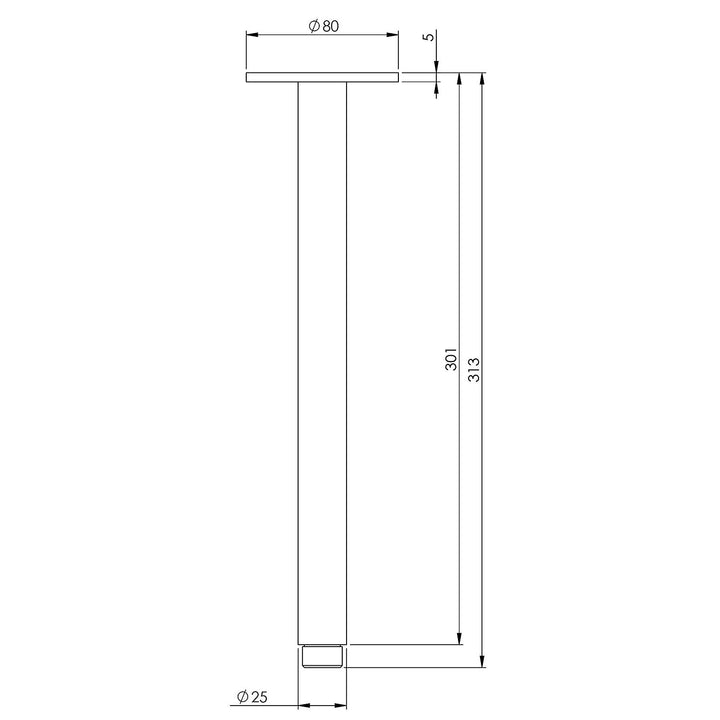Vivid Ceiling Arm 300-500mm