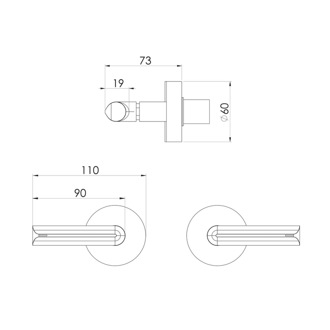 Vivid Slimline Plus Lever Wall Top Assemblies