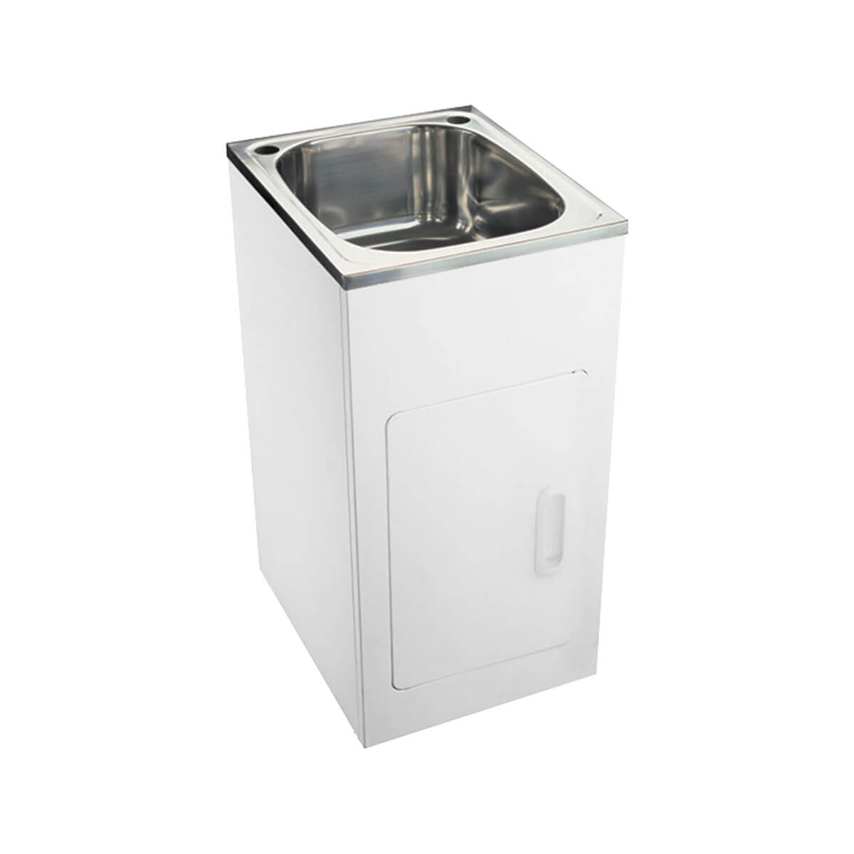 35L Laundry Trough with Metal Cabinet 455x555mm – Sunlight Bathrooms