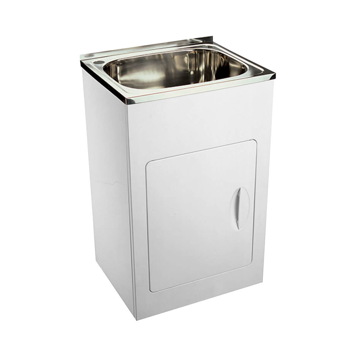 35L Laundry Trough with Metal 555x455mm Sunlight Bathrooms