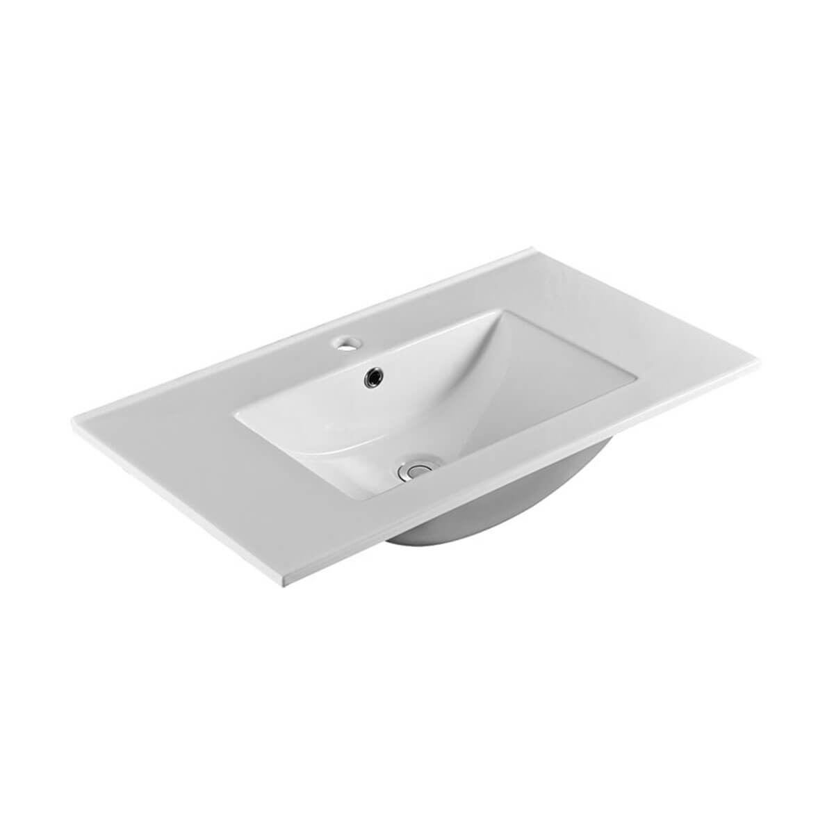 Ceramic Vanity Benchtop Sink with 1 Taphole Sunlight Bathrooms