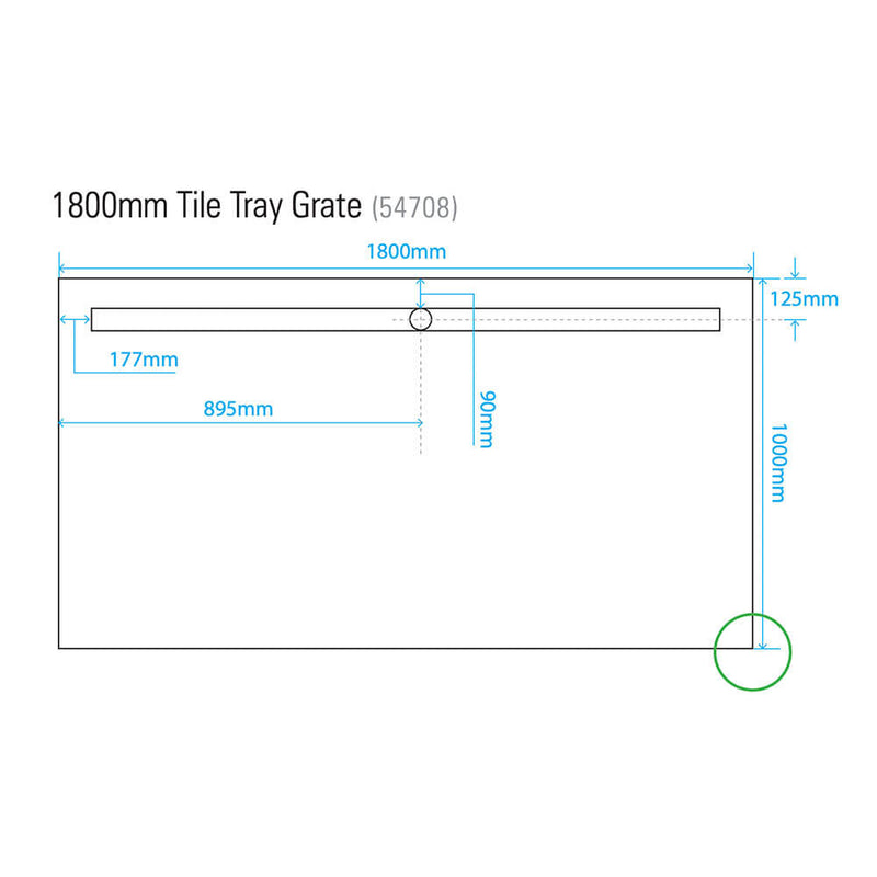 Akril Torbex Tile Over Shower Tray 1800-2100mm