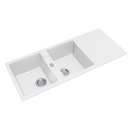 Arete Double Bowl Granite Sink with Drainer 1160x500x200mm