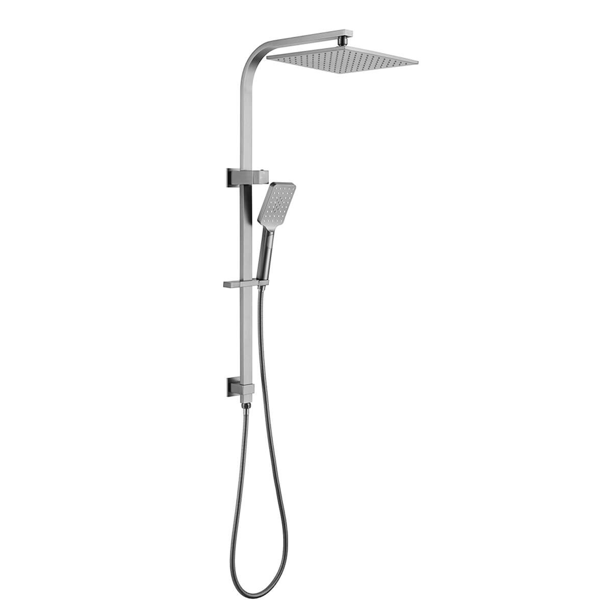 Alice Square Twin Overhead Rain Shower Rail Set – Sunlight Bathrooms