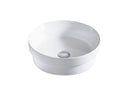 Bailey Gloss White Circle Semi-Inset Ceramic Basin 355mm