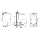 Barcelona DDA Disabled Care Rimless Back to Wall Toilet