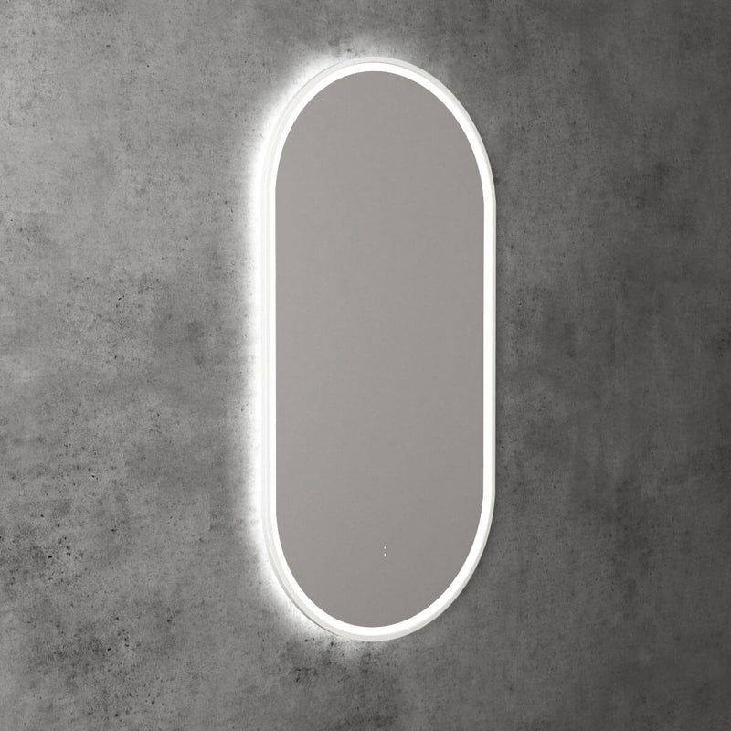 Beau Oval Framed Backlit LED Mirror 450x900mm