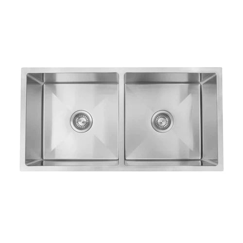 Deluxe Double Bowl Stainless Steel Sink 250mm Deep