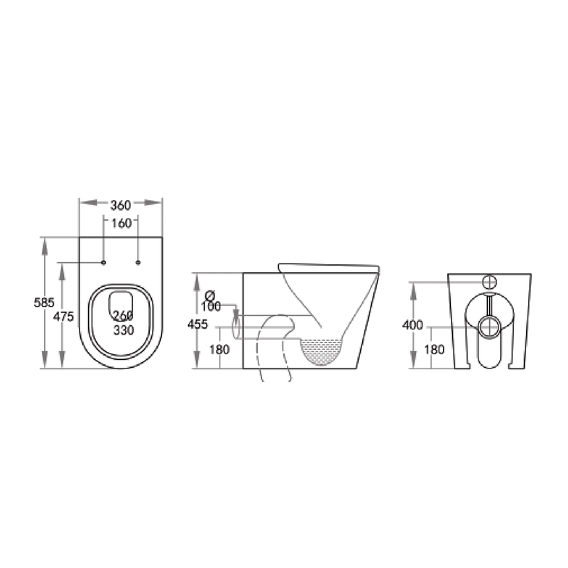 Elza Extra High In Wall Toilet Geberit Sigma 30 Package