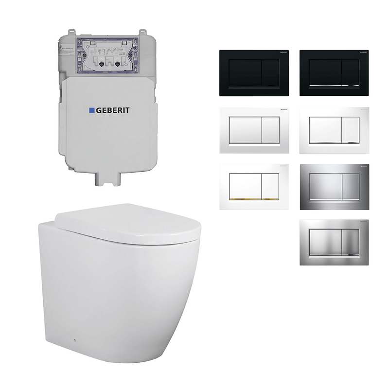 Elza Extra High In Wall Toilet Geberit Sigma 30 Package