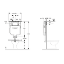 Elza Extra High In Wall Toilet Geberit Sigma 20 Package