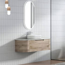 Hamilton Curved Timber Colour Wall Hung Vanity (750-1800mm)