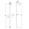 Iris Square Sliding Multifunction Shower Rail