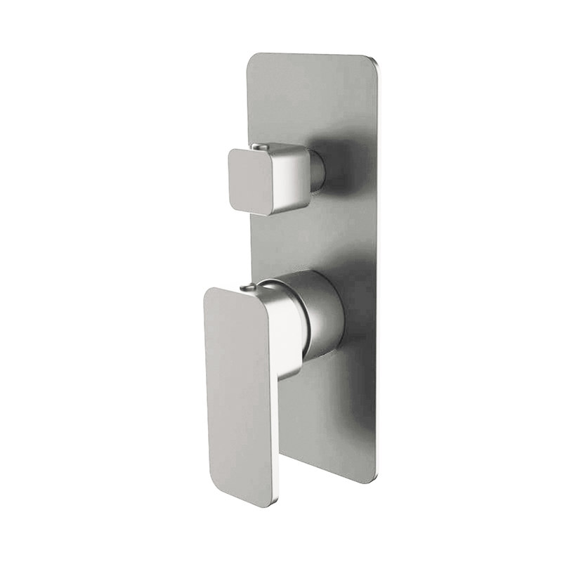 Iris Square Shower Wall Mixer with Diverter