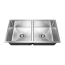 Juno Double Bowl Stainless Steel Sink 220mm Deep