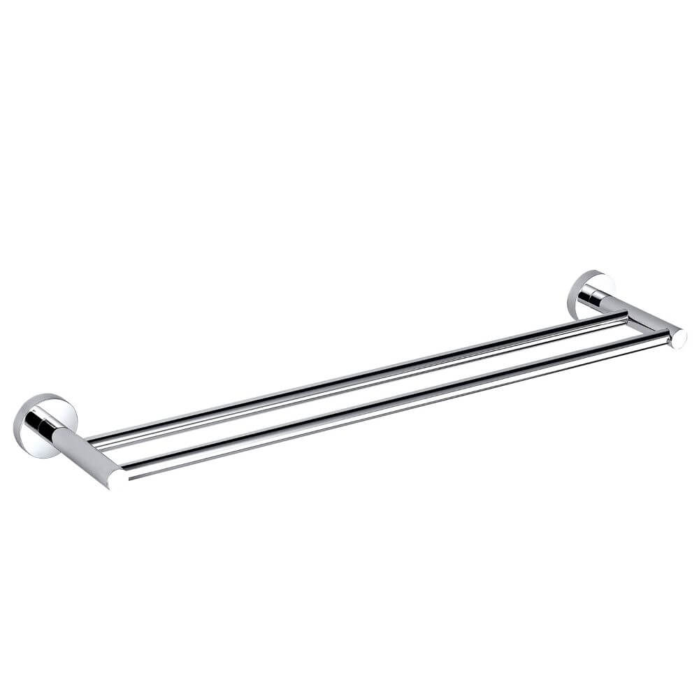 Leah Round Double Towel Rail, Unheated Bathroom Towel Holder Sunlight