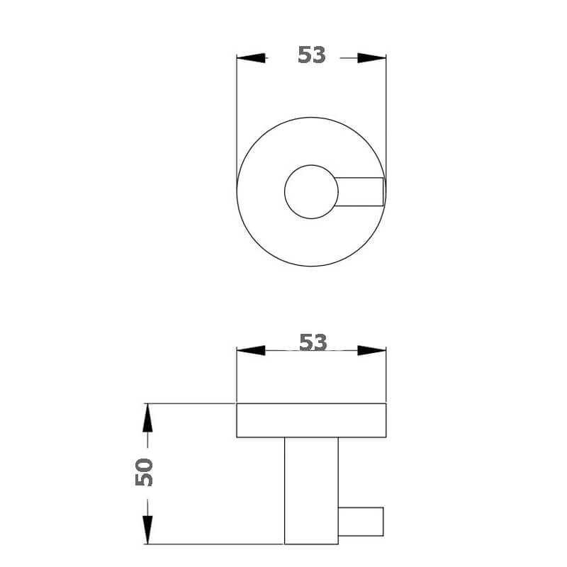 Leah Rounded Robe Hook