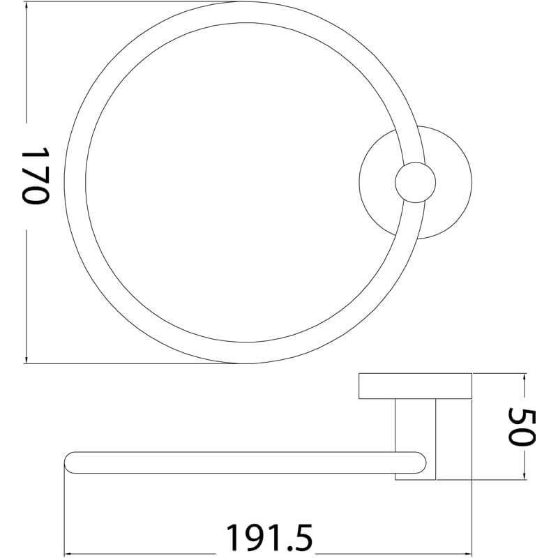 Leah Towel Ring Holder 170mm