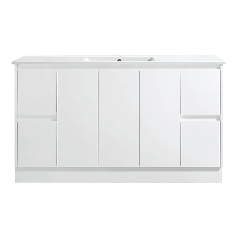 Limson White Soft-Close Floor Mounted Vanity (600-1500mm)