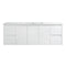 Limson White Soft-Close Wall Hung Vanity (600-1500mm)