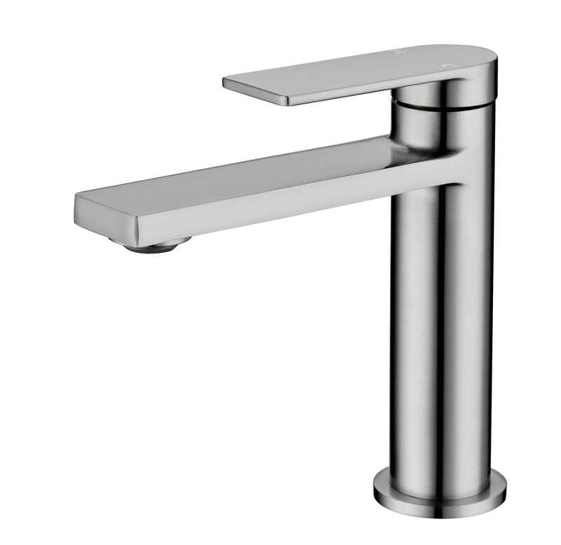 Milan Flat Edge Short Basin Mixer