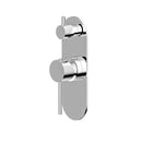 Morgan Bathroom Pin Handle Wall Mixer with Diverter