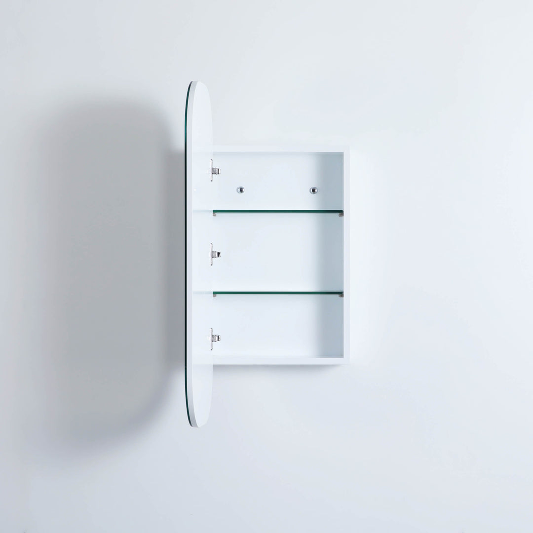 Opal Round Edge Mirror Shaving Cabinet 400x900mm