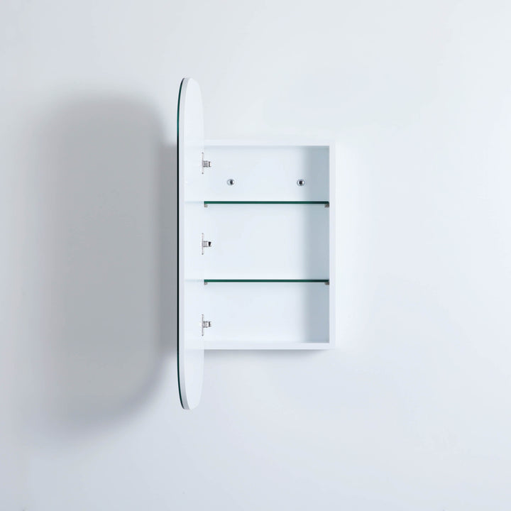 Opal Round Edge Mirror Shaving Cabinet 400x900mm