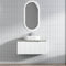 Perla Ribbed White Wall Hung Vanity (600-1800mm)