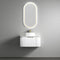 Petra Ribbed White Curved Wall Hung Vanity (750-1800mm)