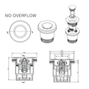 Pop Down Pull Out Bath Waste 40mm