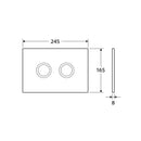 R&T Raised Disabled Care DDA Pneumatic Flush Buttons