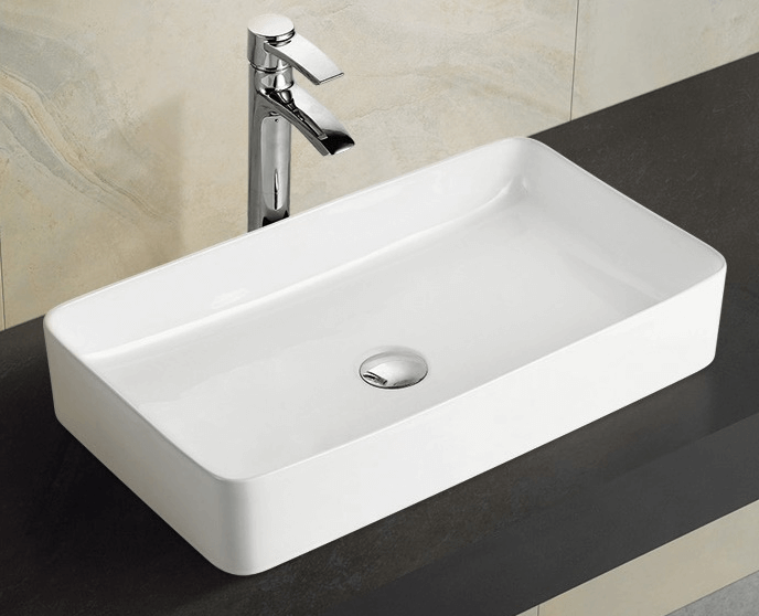 Thalia Thin Edge Rectangular Ceramic Basin