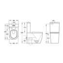 Veda Cyclone Flush Back to Wall Toilet Suite