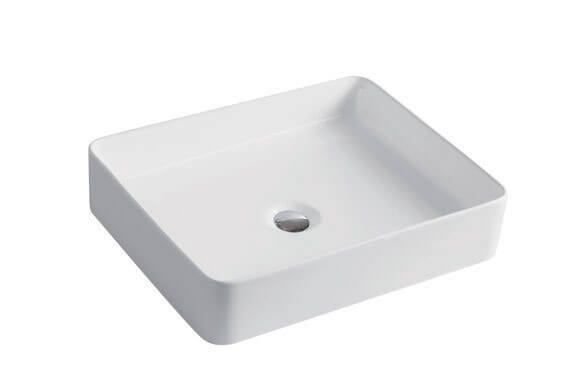 Thalia Thin Edge Rectangular Ceramic Basin