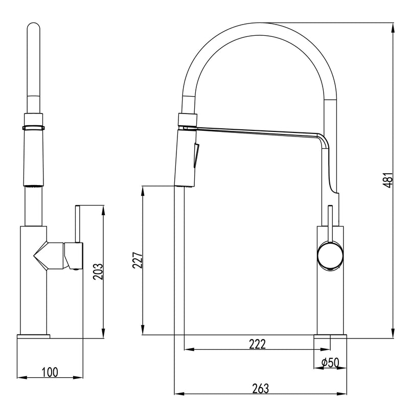 Hali Multifunction Veggie Spray Sink Mixer Tap