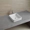 Thalia Thin Edge Square Ceramic Basin 365x365mm