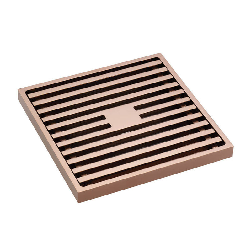 Square Brass Slim Floor Waste 88mm Outlet