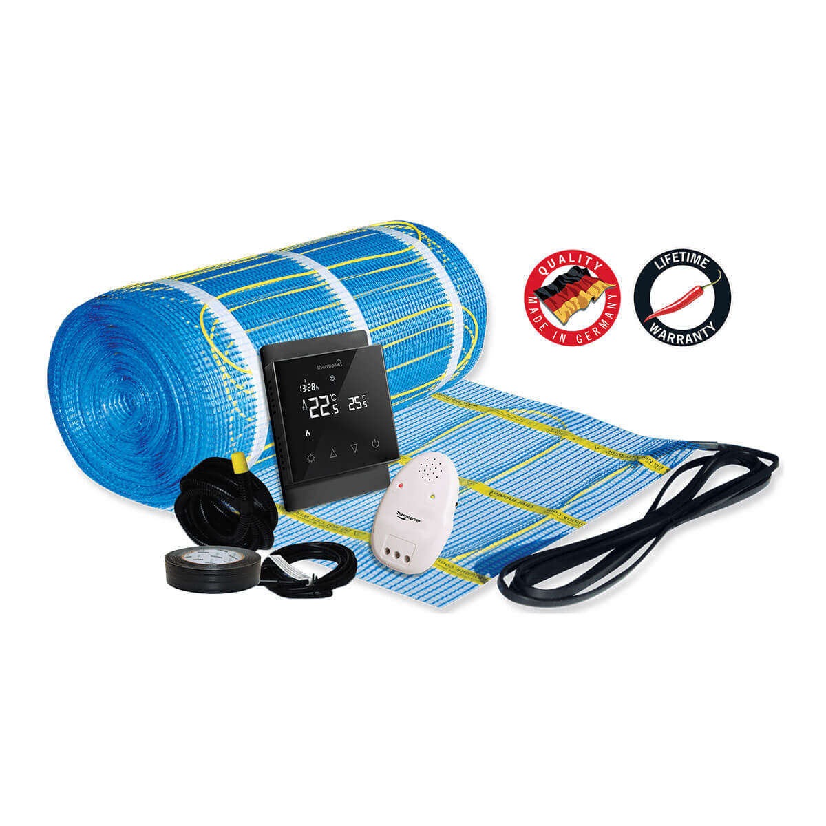 Thermonet 150W/m2 Underfloor Heating Mat with Thermostat – Sunlight  Bathrooms