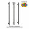 Thermorail Single Vertical 12V Heated Towel Rail 900mm