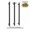 Thermorail Single Vertical 12V Heated Towel Rail 900mm