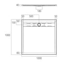 Urban Stonelite Shower Base 900-1500mm