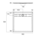 Urban Stonelite Shower Base 900-1500mm