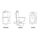 Vera Rimless Cyclone Flush Back to Wall Toilet Suite